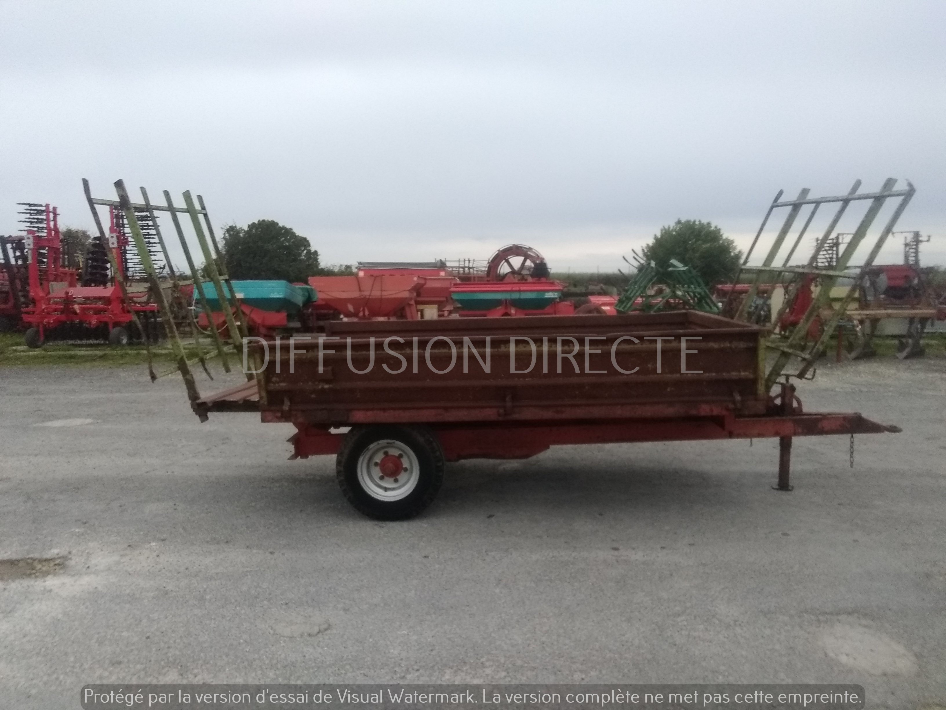 GRUAU REMORQUE AGRICOLE G 400 Benne - Remorque