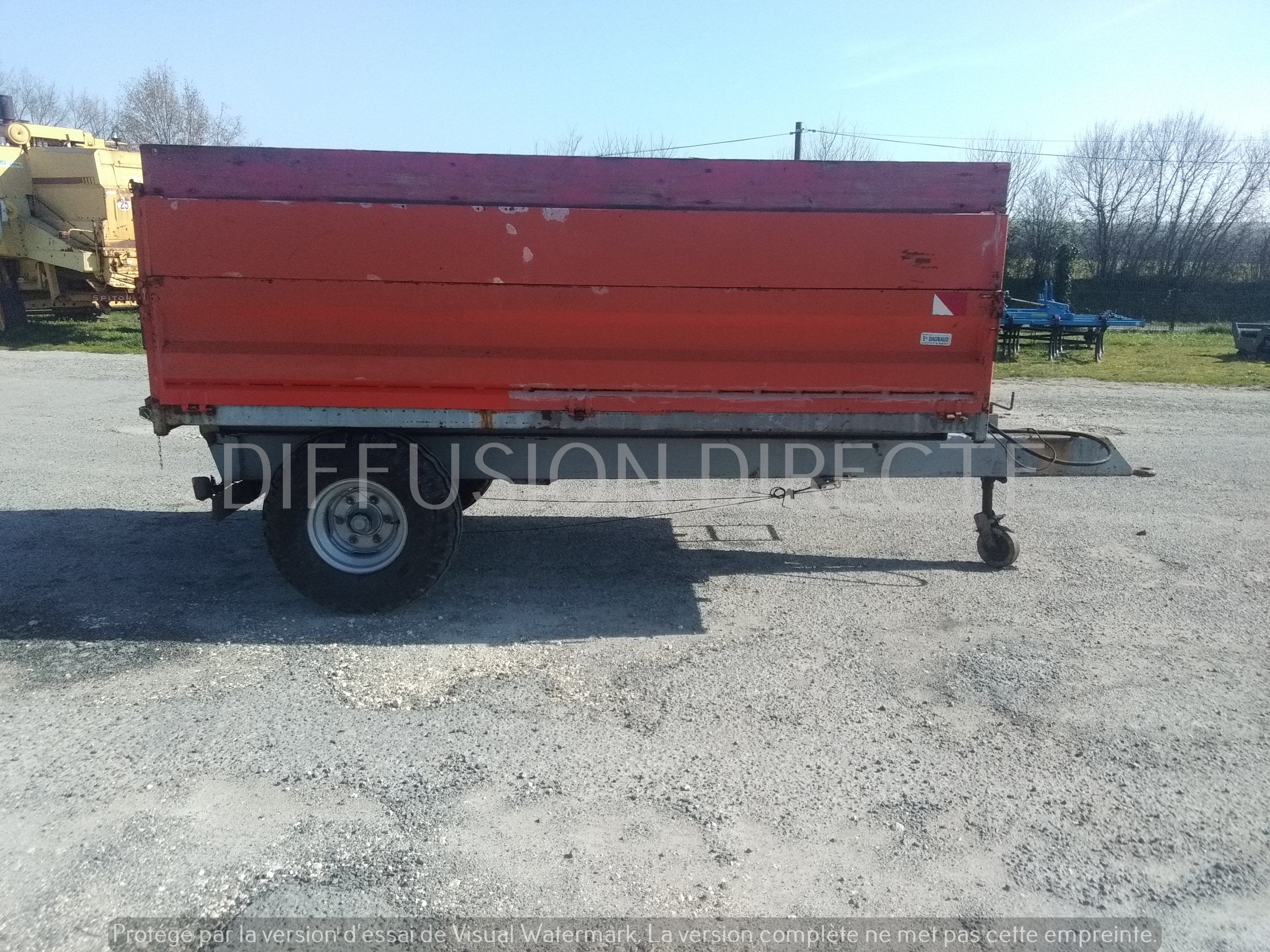 SIMONNEAU REMORQUE AGRICOLE 5T Benne - Remorque