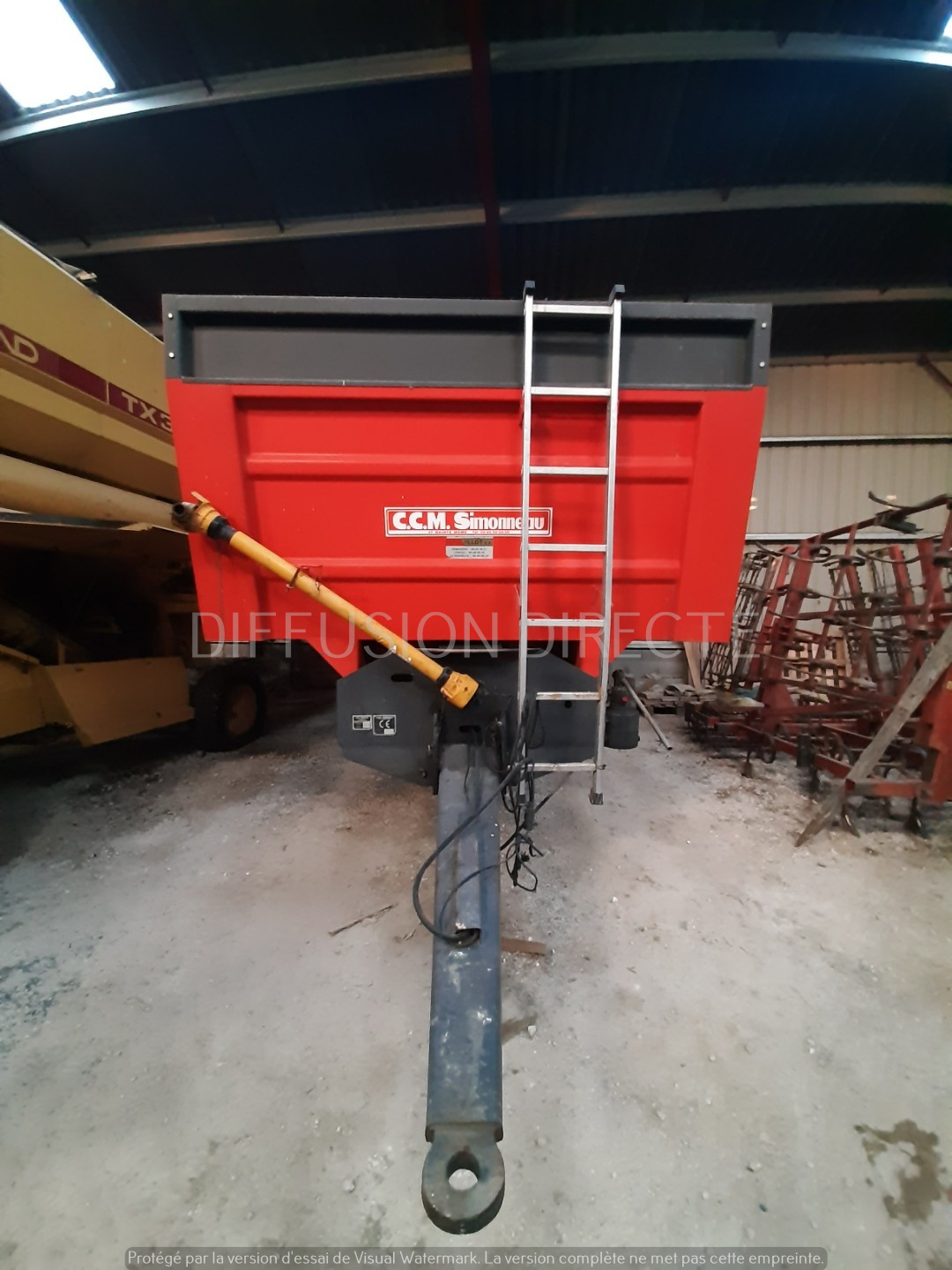 SIMONNEAU REMORQUE AGRICOLE MONO 1100 Benne - Remorque