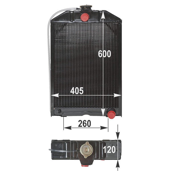 RENAULT Radiateur pour 681, 751, 752, 781 851 Radiateur