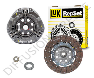 MASSEY FERGUSON Kit embrayage LUK série 20B ; 20D ; 20F ; 20H ; 30e ; 133 ; 135 ; 135 MKIII ; 135V ; 135S ; 140 ; 145 MKIII ; 145V ; 145S ; 148 ; 152 ; 152F ; 152S ; 152V ; 155 ; 158 ; 230 ; 231S ; 235 ; 240 ; 240S ; 245 ; 250 ; 255 ; 261 ; 340 ; 550 Kit embrayage